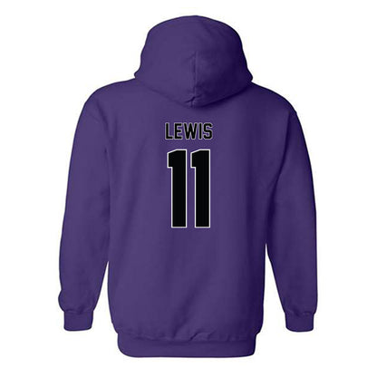 Furman - NCAA Men's Basketball : Gunnar Lewis - Replica Shersey Hooded Sweatshirt-1