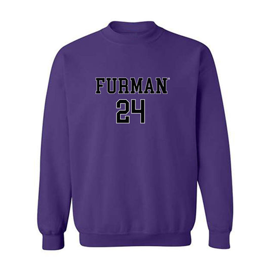 Furman - NCAA Women's Basketball : Jaelyn Acker - Replica Shersey Crewneck Sweatshirt-0