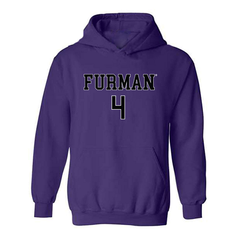 Furman - NCAA Women's Basketball : Kyraha Parnell - Replica Shersey Hooded Sweatshirt-0