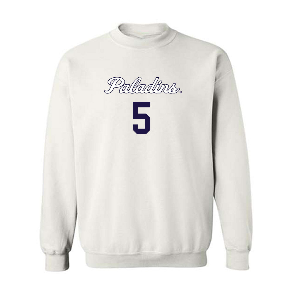 Furman - NCAA Women's Basketball : Raina McGowens - Replica Shersey Crewneck Sweatshirt-0
