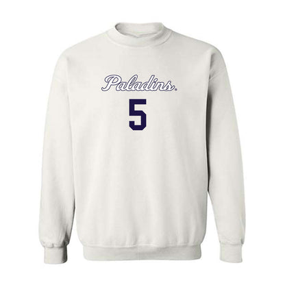 Furman - NCAA Women's Basketball : Raina McGowens - Replica Shersey Crewneck Sweatshirt-0