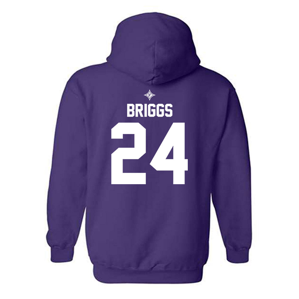 Furman - NCAA Women's Basketball : Emma Briggs - Fashion Shersey Hooded Sweatshirt-1