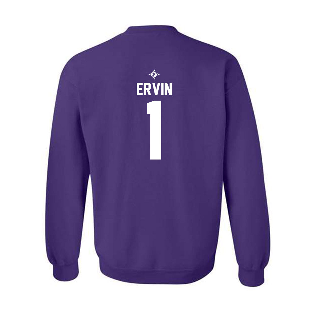Furman - NCAA Women's Basketball : Alyssa Ervin - Fashion Shersey Crewneck Sweatshirt-1