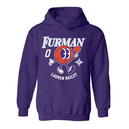 Furman - NCAA Women's Basketball : Lauren Bailey - Fashion Shersey Hooded Sweatshirt-0