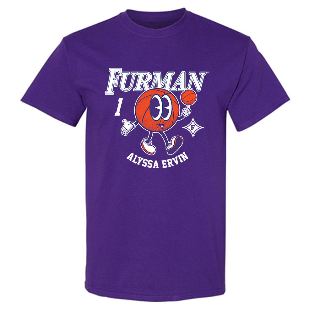 Furman - NCAA Women's Basketball : Alyssa Ervin - Fashion Shersey T-Shirt-0
