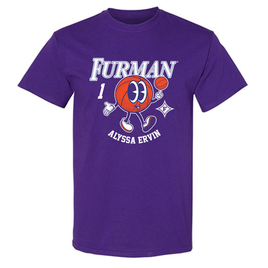 Furman - NCAA Women's Basketball : Alyssa Ervin - Fashion Shersey T-Shirt-0