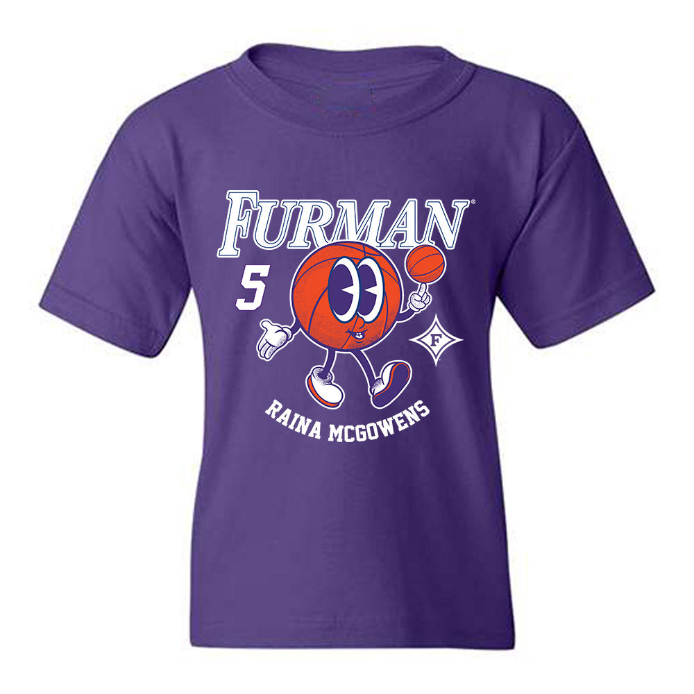 Furman - NCAA Women's Basketball : Raina McGowens - Fashion Shersey Youth T-Shirt-0