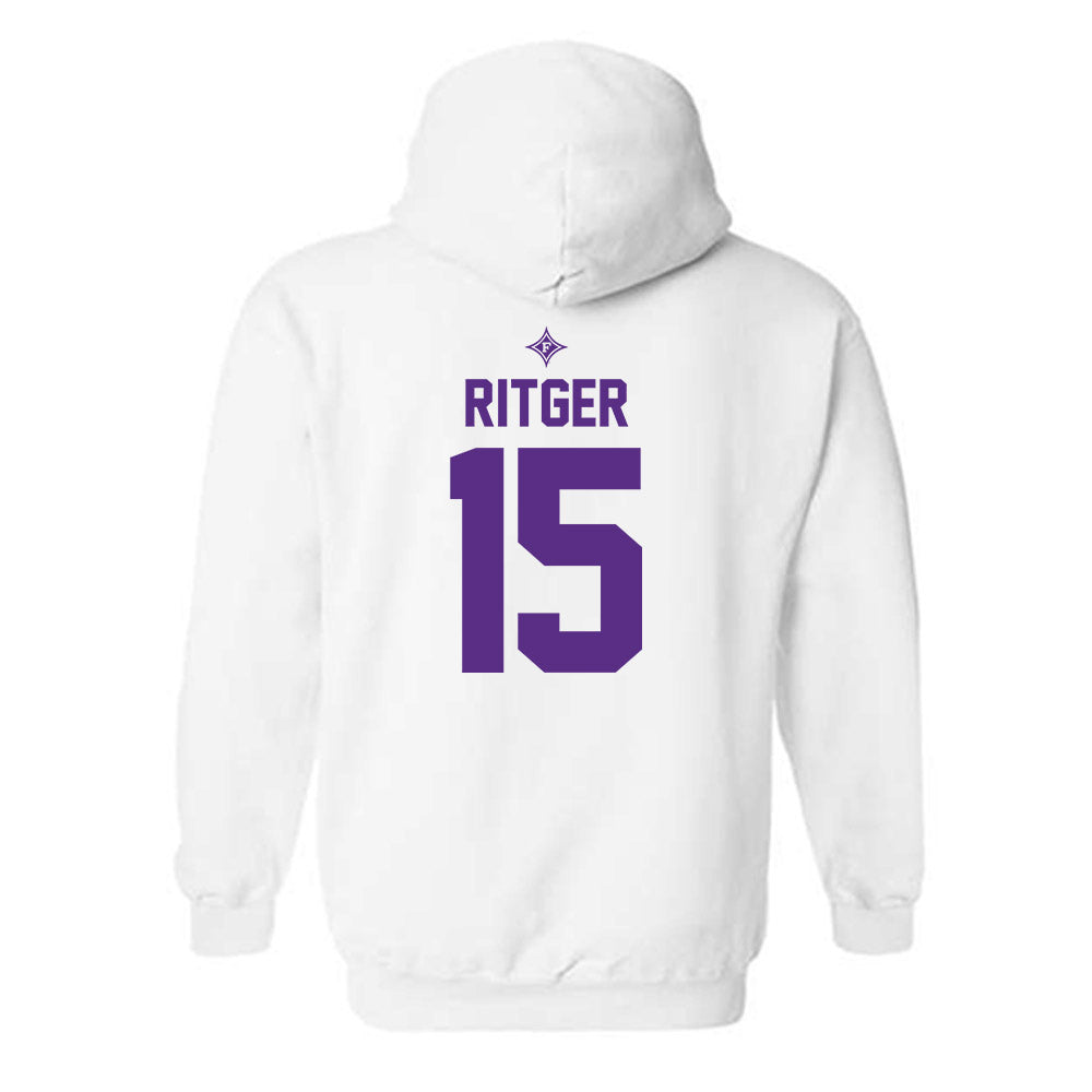 Furman - NCAA Men's Basketball : Owen Ritger - Sports Shersey Hooded Sweatshirt-1