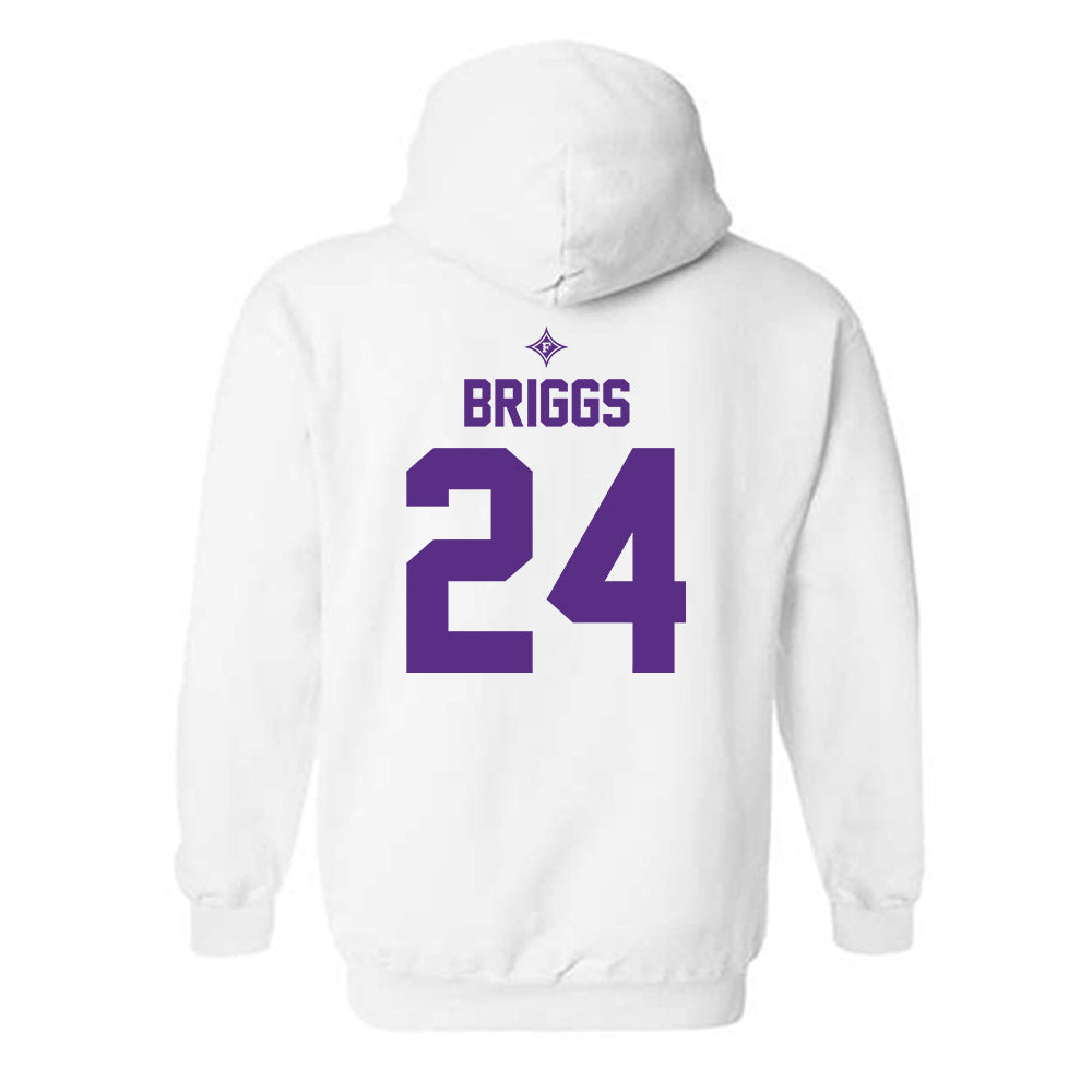 Furman - NCAA Women's Basketball : Emma Briggs - Sports Shersey Hooded Sweatshirt-1