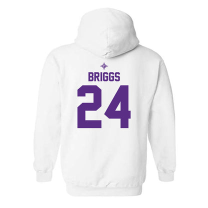 Furman - NCAA Women's Basketball : Emma Briggs - Sports Shersey Hooded Sweatshirt-1
