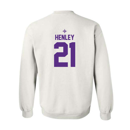 Furman - NCAA Women's Basketball : Niveya Henley - Sports Shersey Crewneck Sweatshirt-1