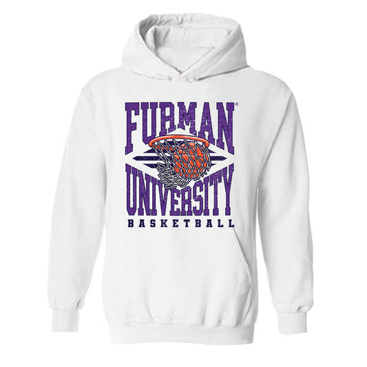 Furman - NCAA Men's Basketball : Abijah Franklin - Sports Shersey Hooded Sweatshirt-0