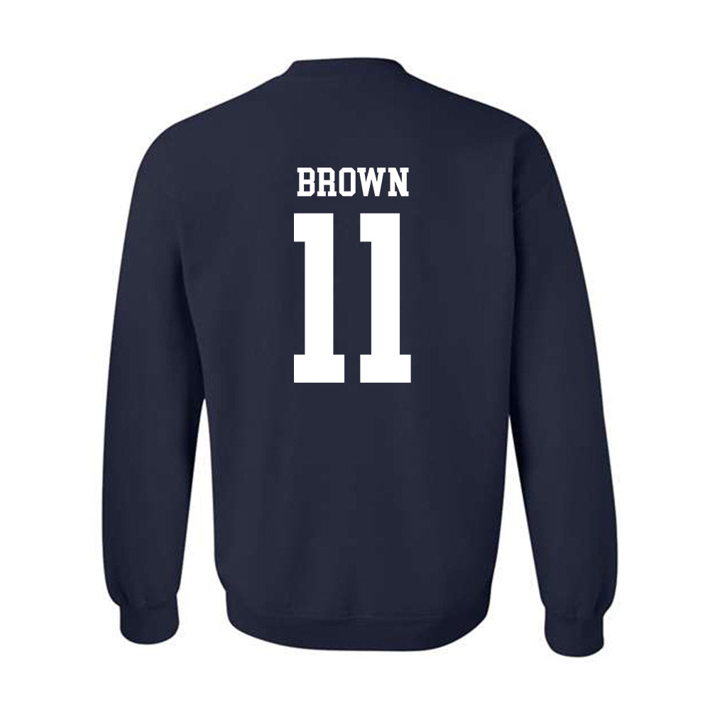 Rice - NCAA Football : Jacurri Brown - Classic Shersey Crewneck Sweatshirt-1