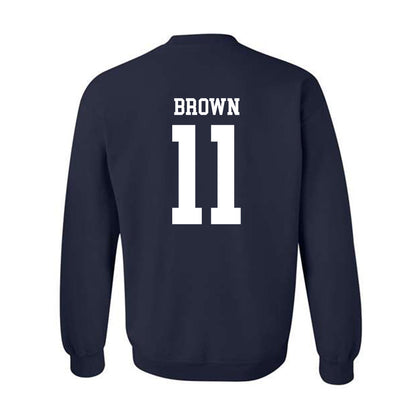 Rice - NCAA Football : Jacurri Brown - Classic Shersey Crewneck Sweatshirt-1