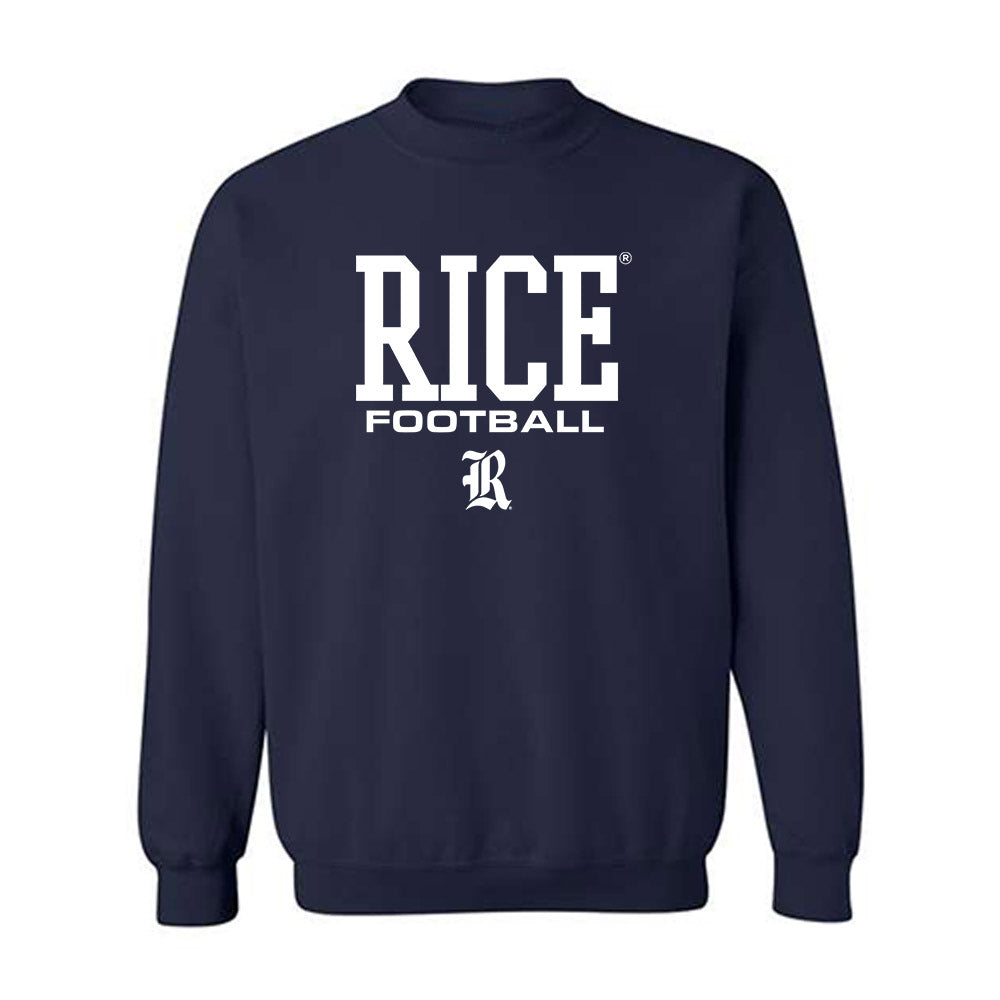 Rice - NCAA Football : Quincy Tchikou - Classic Shersey Crewneck Sweatshirt-0