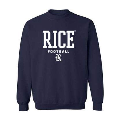 Rice - NCAA Football : Owen Carter - Classic Shersey Crewneck Sweatshirt-0