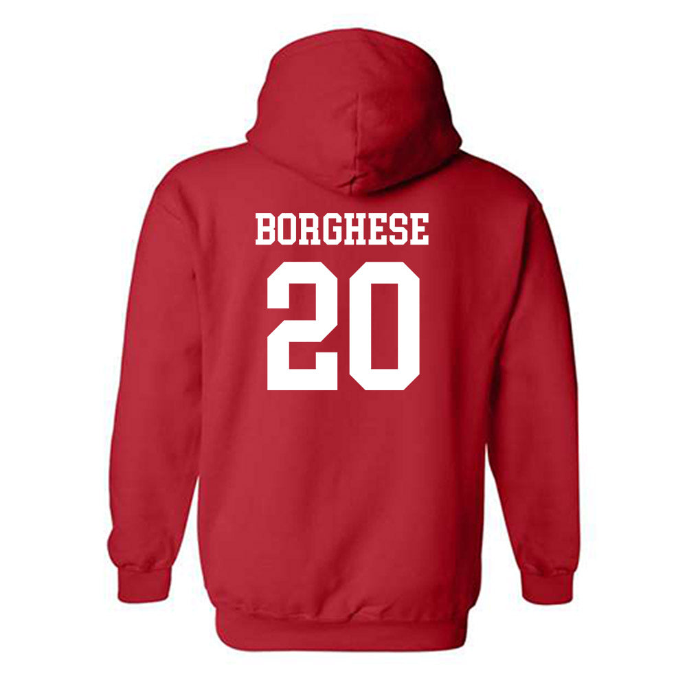 Rutgers - NCAA Baseball : Vincent Borghese - Classic Shersey Hooded Sweatshirt-1