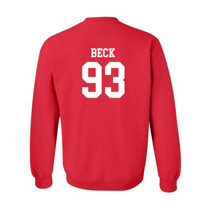 Rutgers - NCAA Football : Reece Beck - Classic Shersey Crewneck Sweatshirt-1