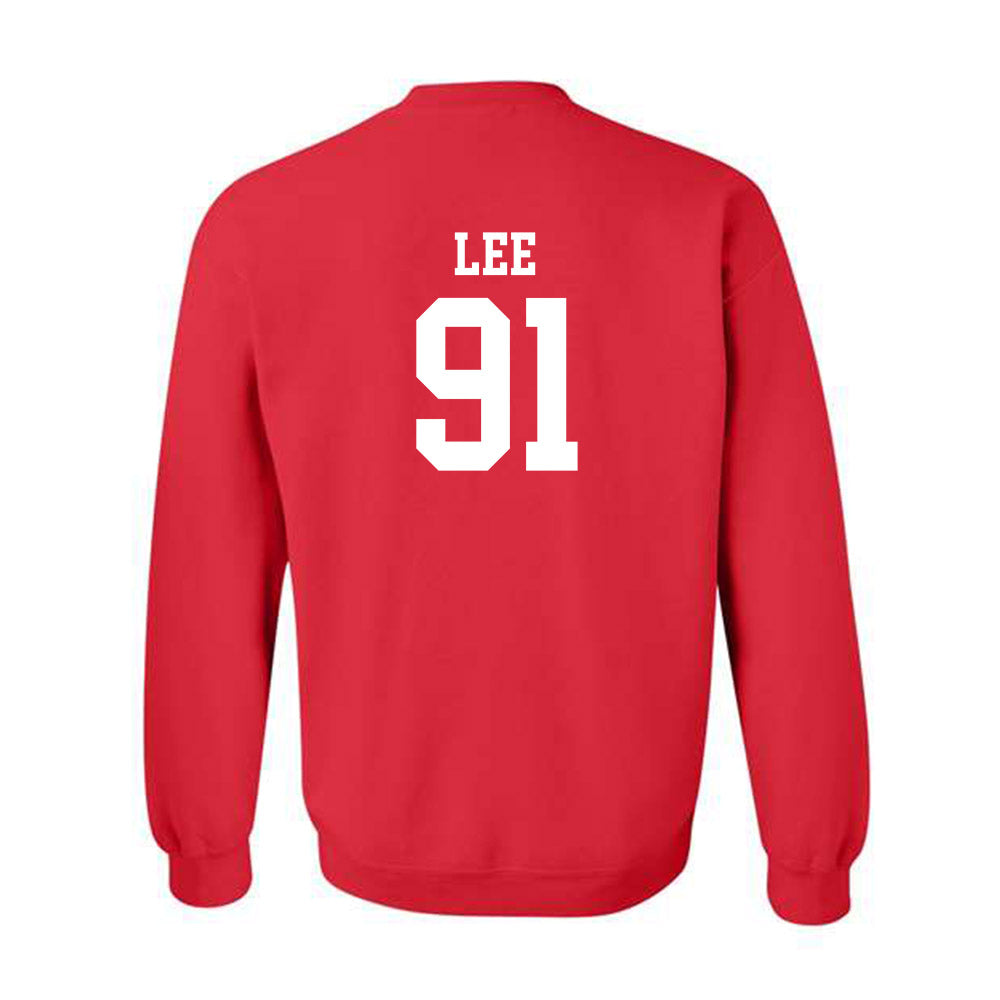 Rutgers - NCAA Football : Jaedin Lee - Classic Shersey Crewneck Sweatshirt-1