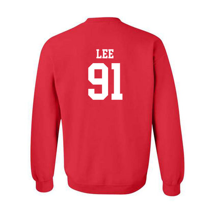Rutgers - NCAA Football : Jaedin Lee - Classic Shersey Crewneck Sweatshirt-1