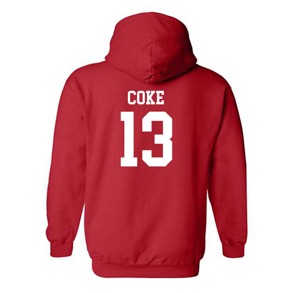 Rutgers - NCAA Football : Elias Coke - Classic Shersey Hooded Sweatshirt-1