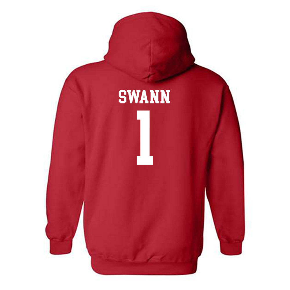Rutgers - NCAA Women's Basketball : Lauryn Swann - Classic Shersey Hooded Sweatshirt-1