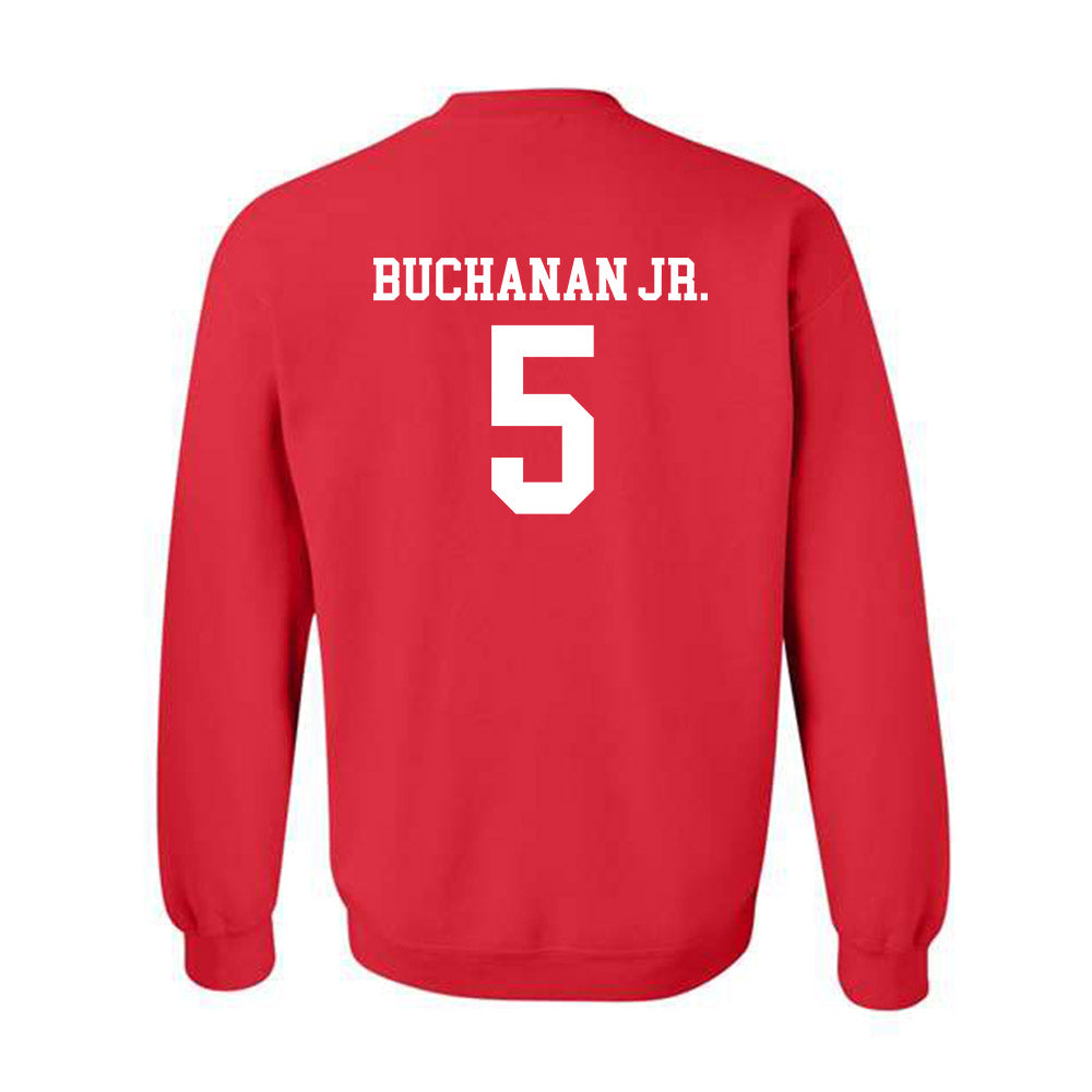 Rutgers - NCAA Men's Basketball : Darren Buchanan Jr. - Classic Shersey Crewneck Sweatshirt-1