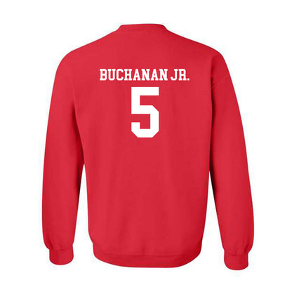 Rutgers - NCAA Men's Basketball : Darren Buchanan Jr. - Classic Shersey Crewneck Sweatshirt-1