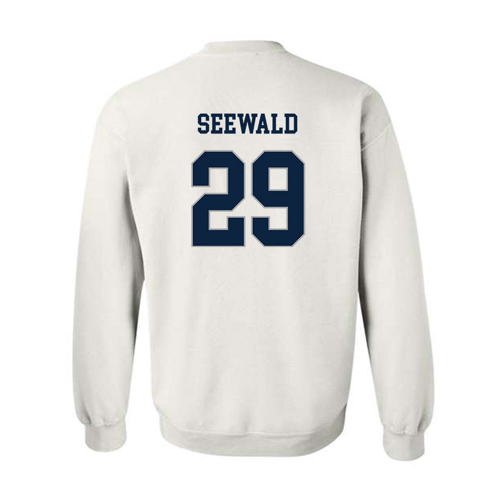 Xavier - NCAA Women's Lacrosse : Julia Seewald - Classic Shersey Crewneck Sweatshirt-1