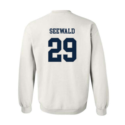 Xavier - NCAA Women's Lacrosse : Julia Seewald - Classic Shersey Crewneck Sweatshirt-1