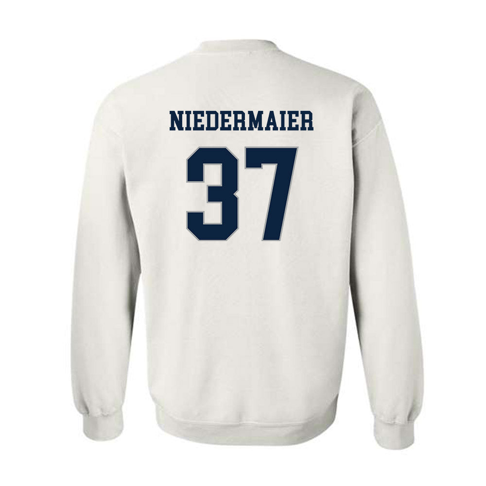 Xavier - NCAA Baseball : Roger Niedermaier - Classic Shersey Crewneck Sweatshirt-1