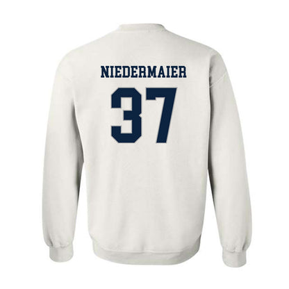Xavier - NCAA Baseball : Roger Niedermaier - Classic Shersey Crewneck Sweatshirt-1