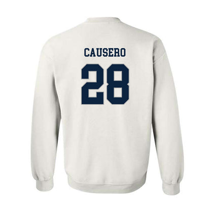Xavier - NCAA Baseball : Lincoln Causero - Classic Shersey Crewneck Sweatshirt-1