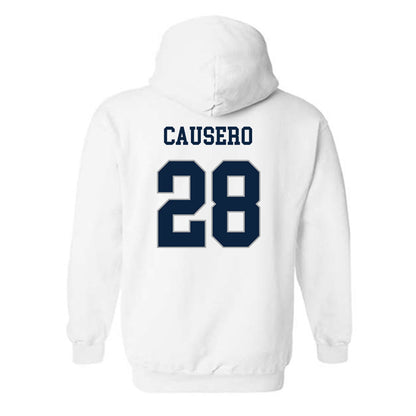 Xavier - NCAA Baseball : Lincoln Causero - Classic Shersey Hooded Sweatshirt-1