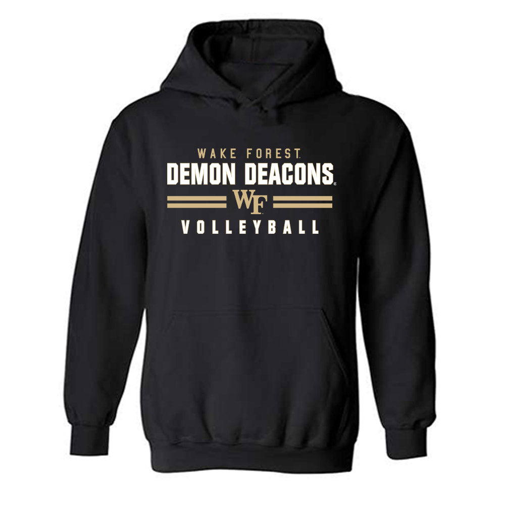 Wake Forest - NCAA Women's Volleyball : Catherine Burke - Classic Shersey Hooded Sweatshirt-0