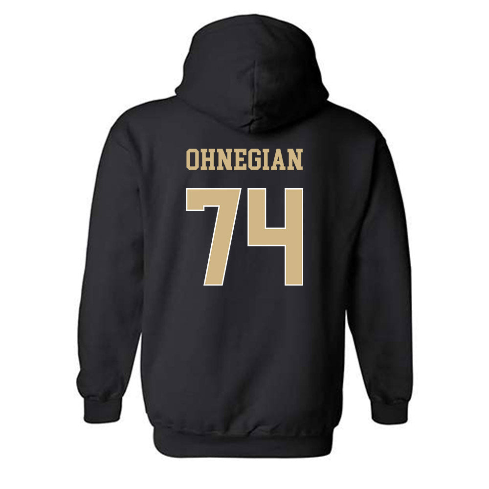 Wake Forest - NCAA Football : John Ohnegian - Classic Shersey Hooded Sweatshirt-1