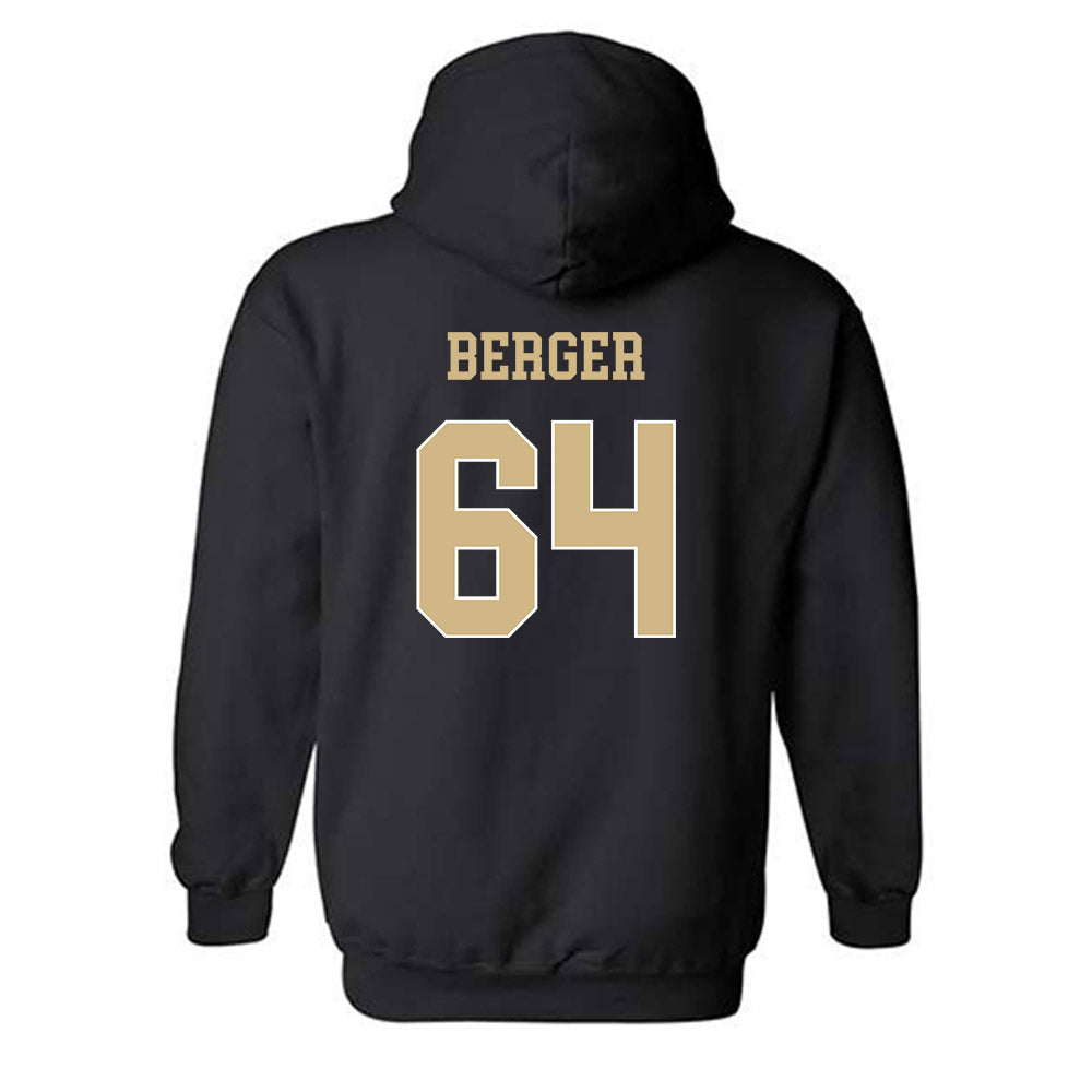 Wake Forest - NCAA Football : Ryan Berger - Classic Shersey Hooded Sweatshirt-1