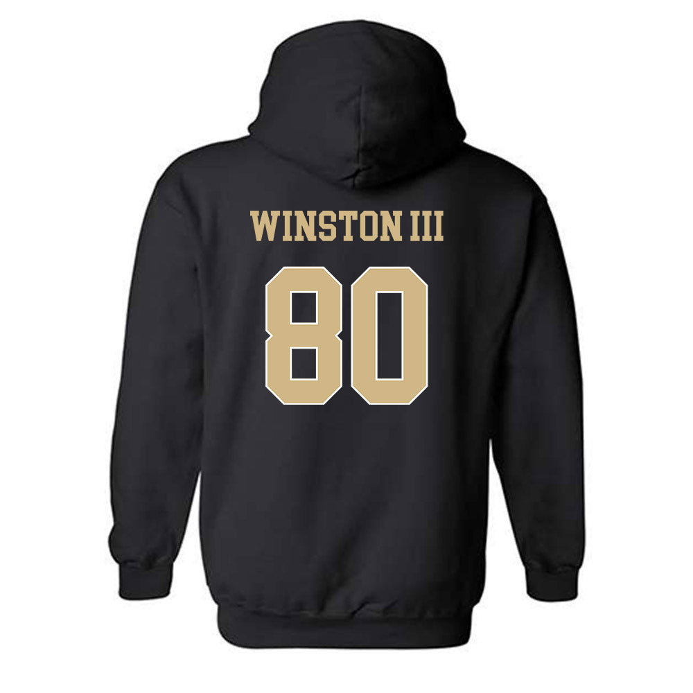 Wake Forest - NCAA Football : Braxton Winston III - Classic Shersey Hooded Sweatshirt-1