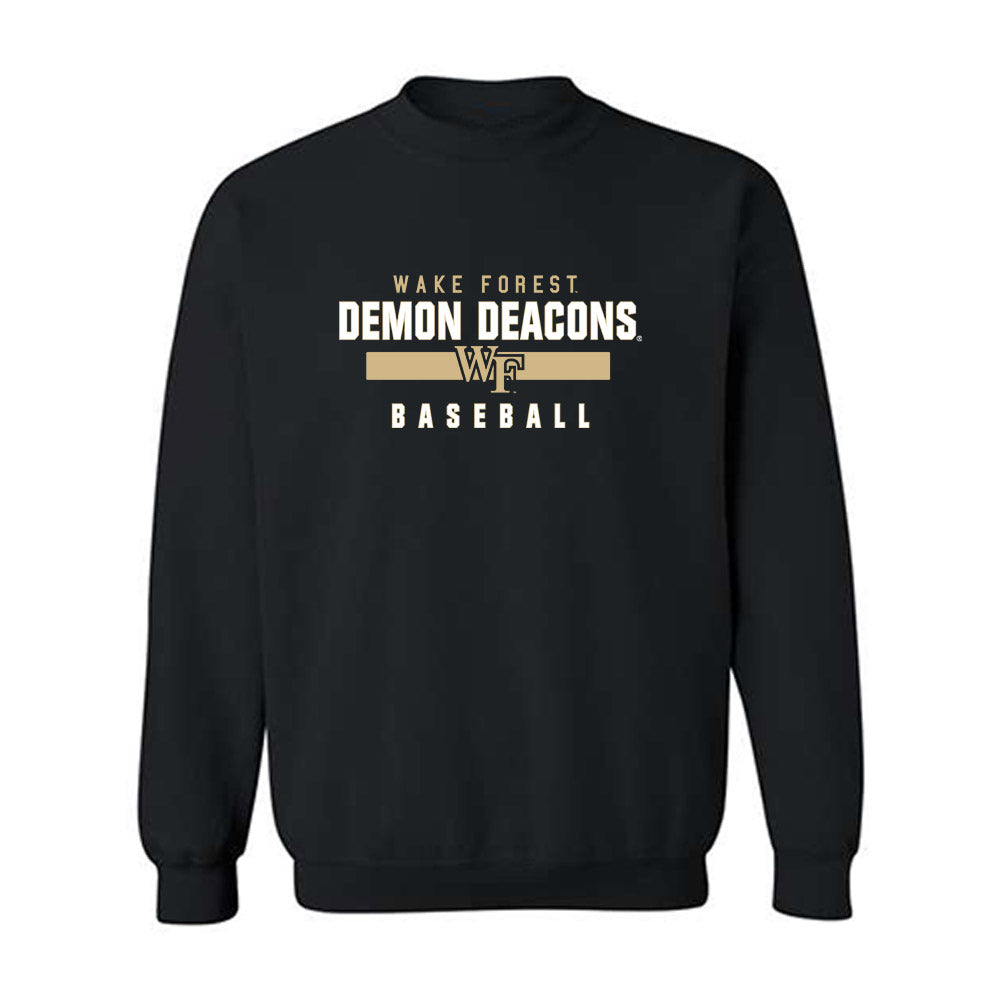Wake Forest - NCAA Baseball : Logan D'Amico - Classic Shersey Crewneck Sweatshirt-0