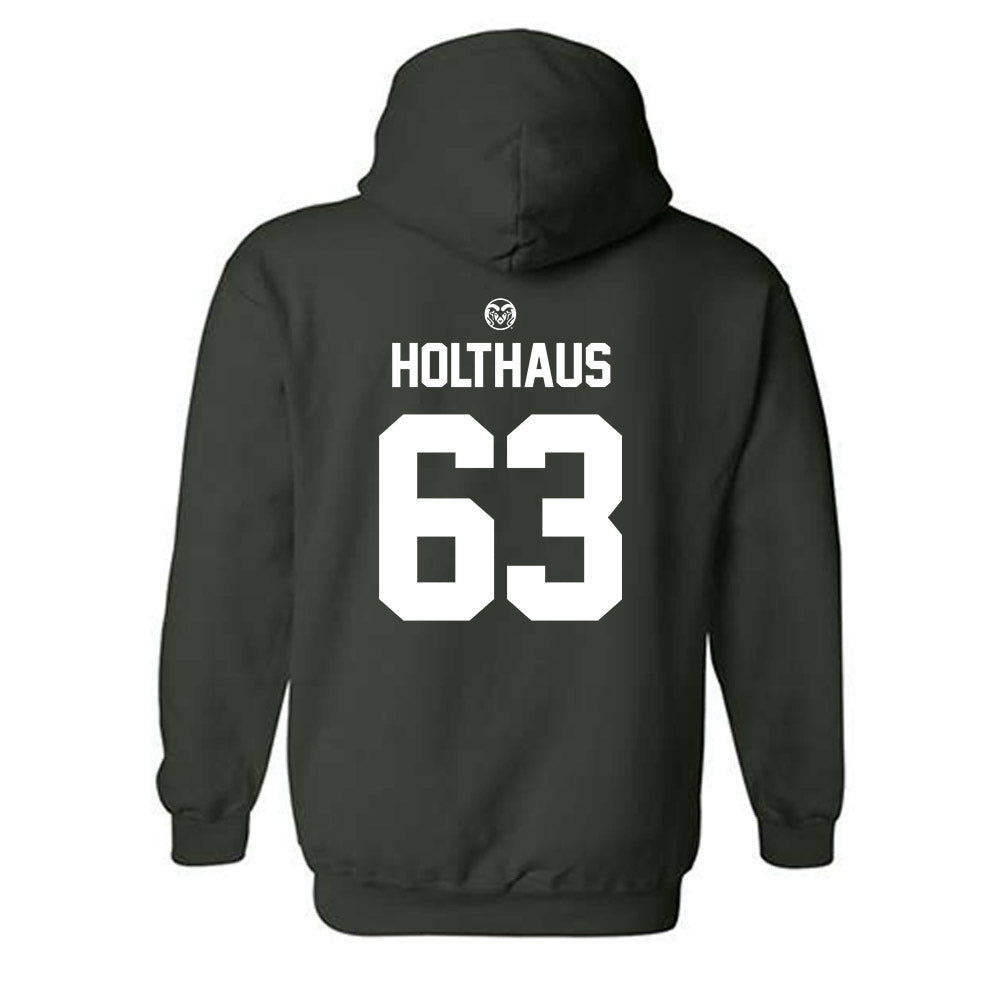 Colorado State - NCAA Football : John Holthaus - Hooded Sweatshirt-1