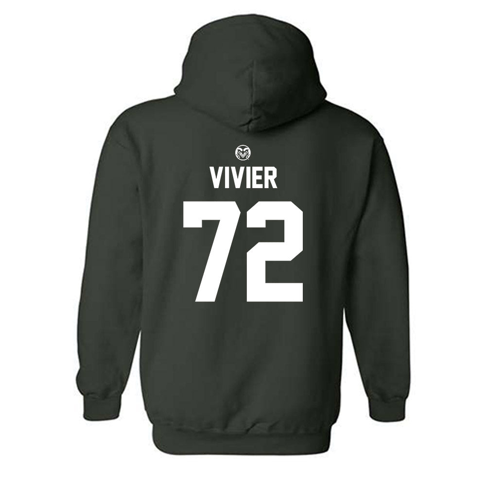Colorado State - NCAA Football : Maxime Vivier - Hooded Sweatshirt-1
