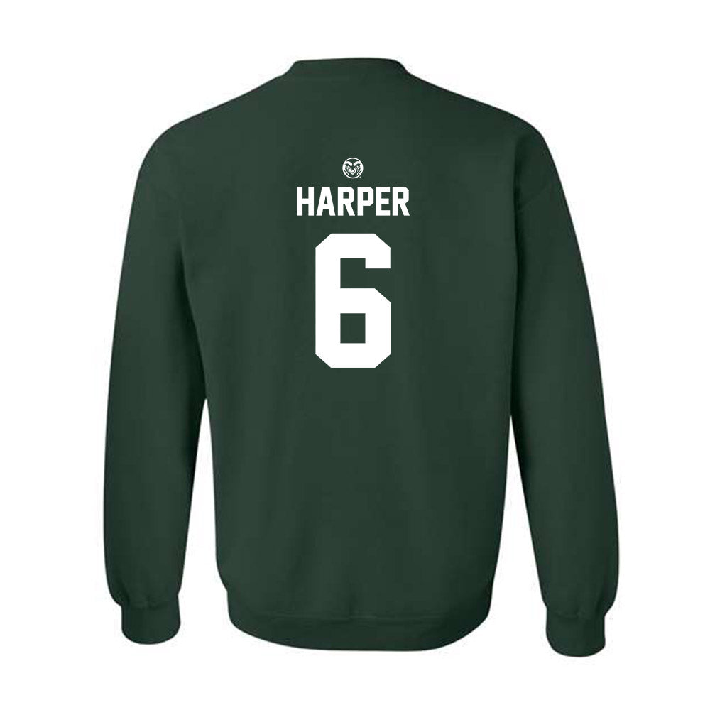Colorado State - NCAA Football : Jackson Harper - Crewneck Sweatshirt-1