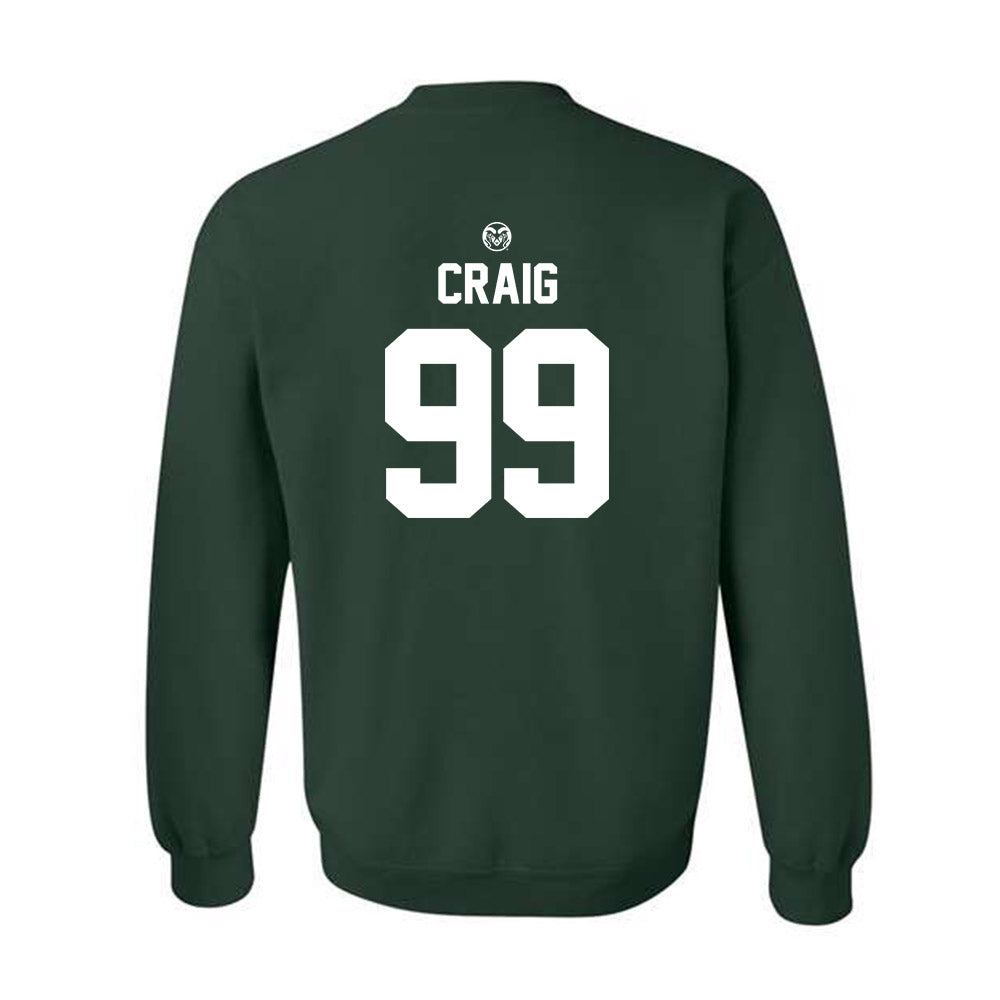 Colorado State - NCAA Football : Cavan Craig - Crewneck Sweatshirt-1