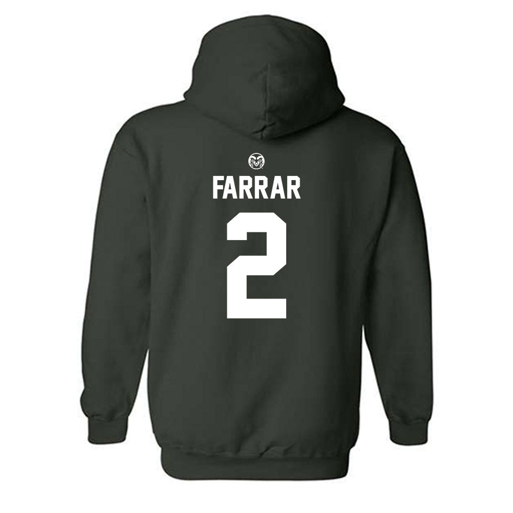 Colorado State - NCAA Football : K'saan Farrar - Hooded Sweatshirt-1