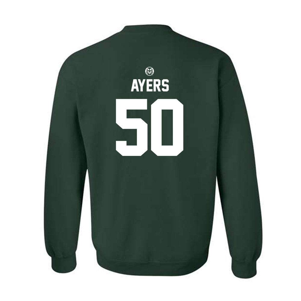Colorado State - NCAA Football : Josh Ayers - Crewneck Sweatshirt-1