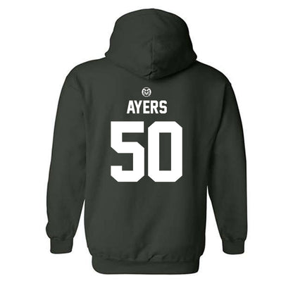 Colorado State - NCAA Football : Josh Ayers - Hooded Sweatshirt-1