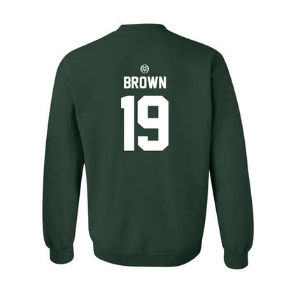 Colorado State - NCAA Football : Nykobi Brown - Crewneck Sweatshirt-1