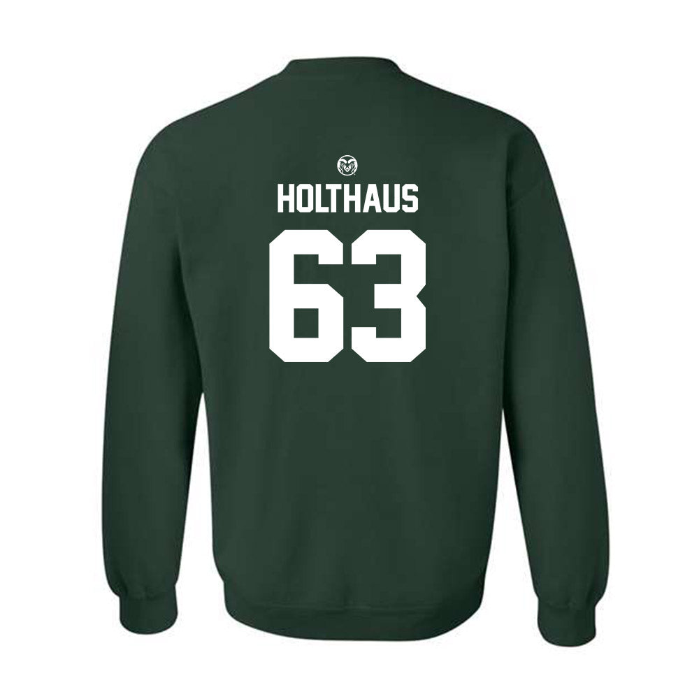 Colorado State - NCAA Football : John Holthaus - Crewneck Sweatshirt-1