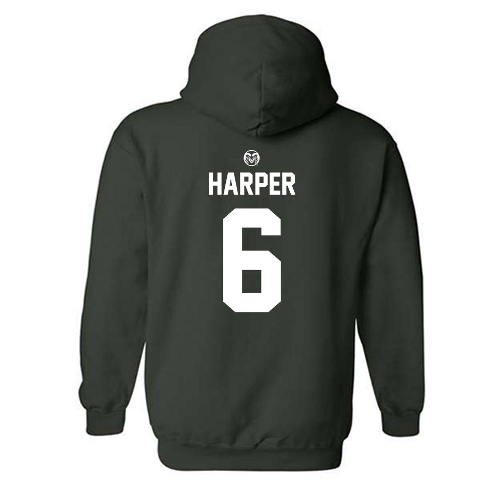 Colorado State - NCAA Football : Jackson Harper - Hooded Sweatshirt-1