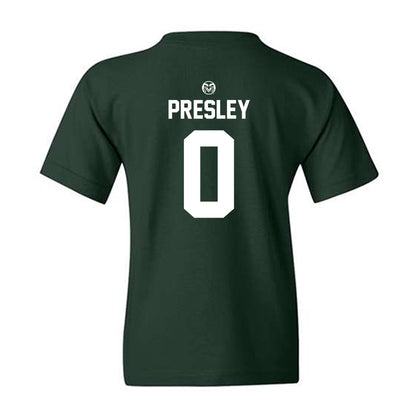 Colorado State - NCAA Football : Caleb Presley - Youth T-Shirt-1